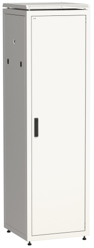 ITK Шкаф сетевой напольный 19" LINEA N 38U 600х800мм металлическая передняя дверь серый | код LN35-38U68-M | IEK